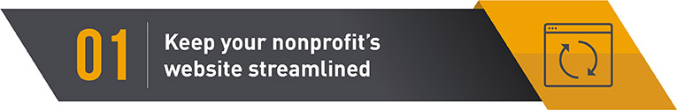 Nonprofit Web Design Ideas streamline website