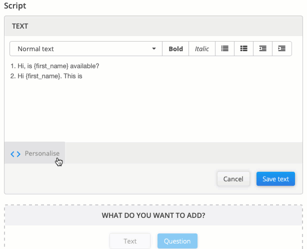 personalization_script_callhub