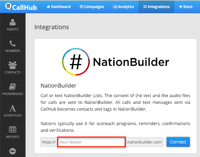 CallHub NationBuilder integration
