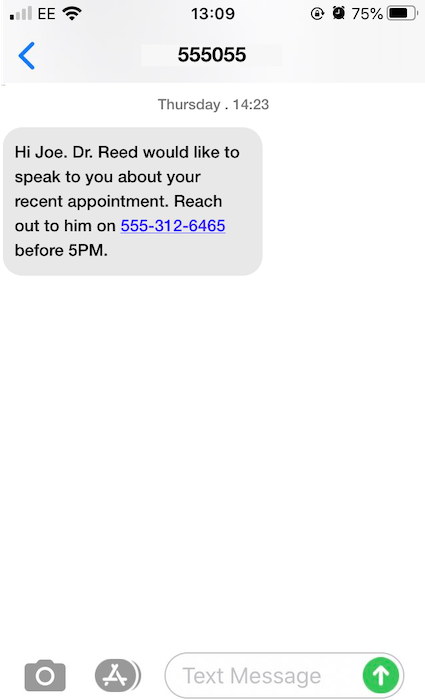 HIPAA-compliant-texting-call-request