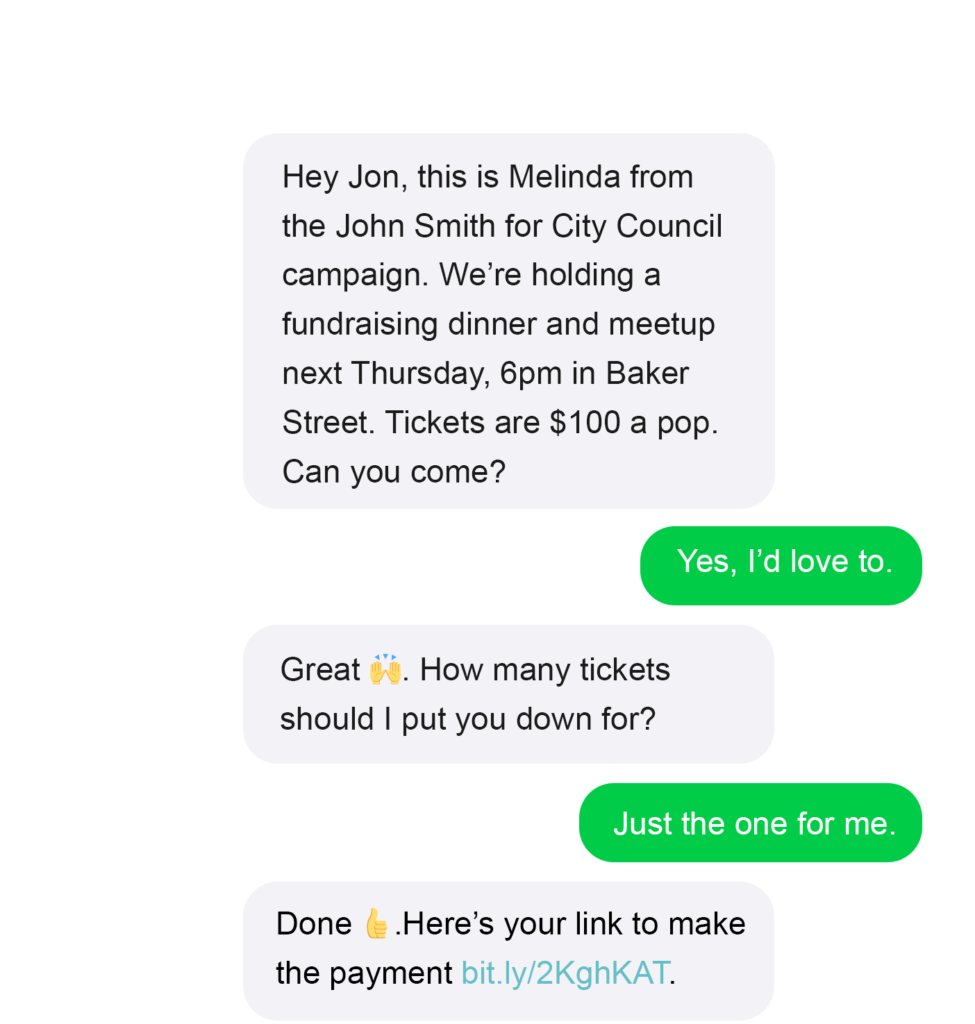 nonprofit event invitation cta example