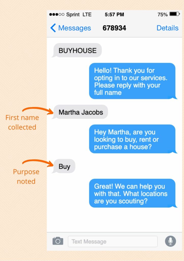 text riders how to get real estate leads sms opt in autoresponders