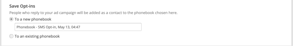 send election campaign text messages phonebook