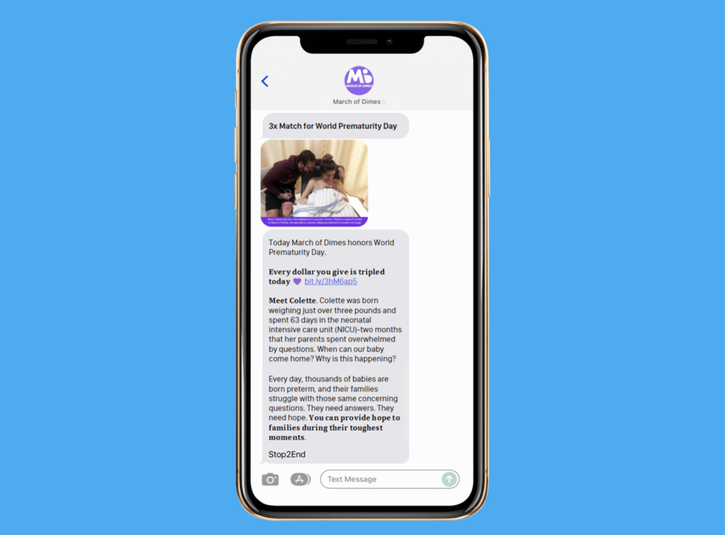 sms-fundraising-example-march-of-dimes